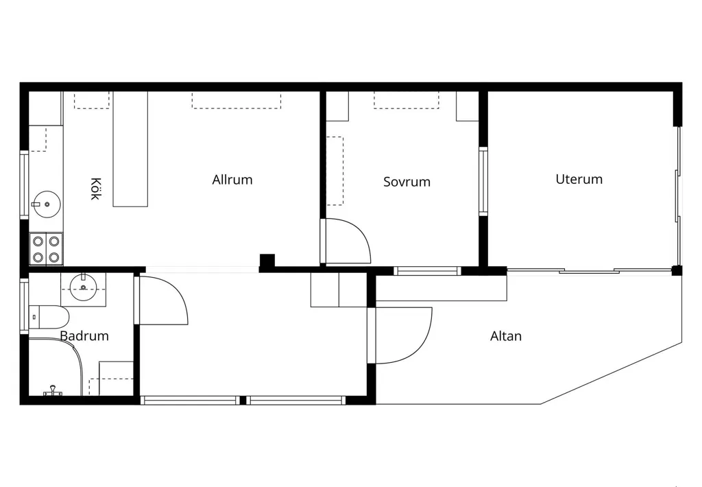 2-room house in Malmö kommun