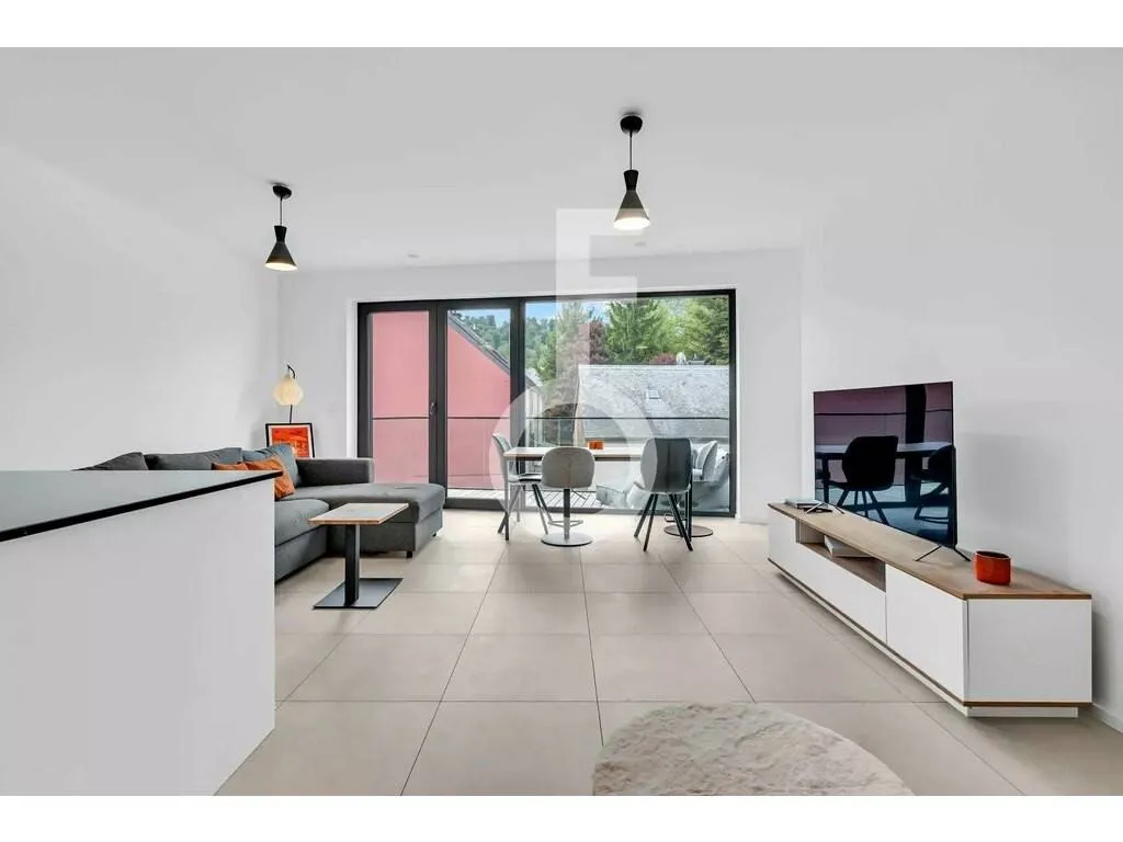 Séjour - Appartement Neuf avec Balcon à Beggen, Luxembourg