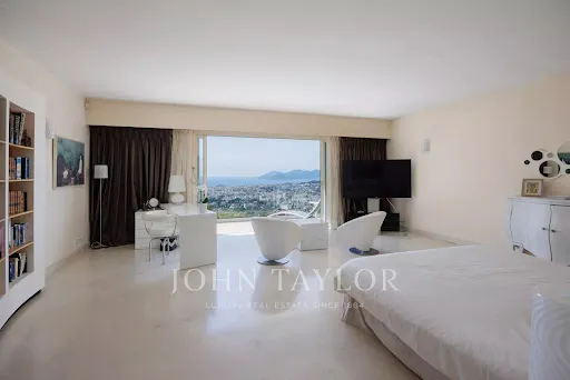 Chambres - Villa Contemporaine avec Vue Mer au Cannet