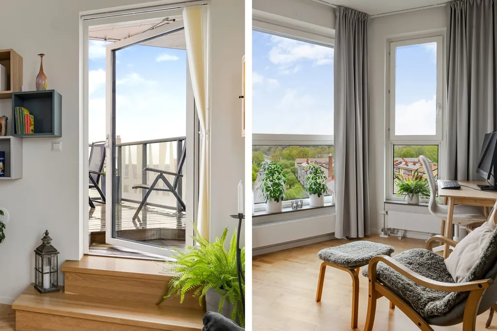 Balcone - Etagé Flat with Balcony & Rooftop in Kalmar