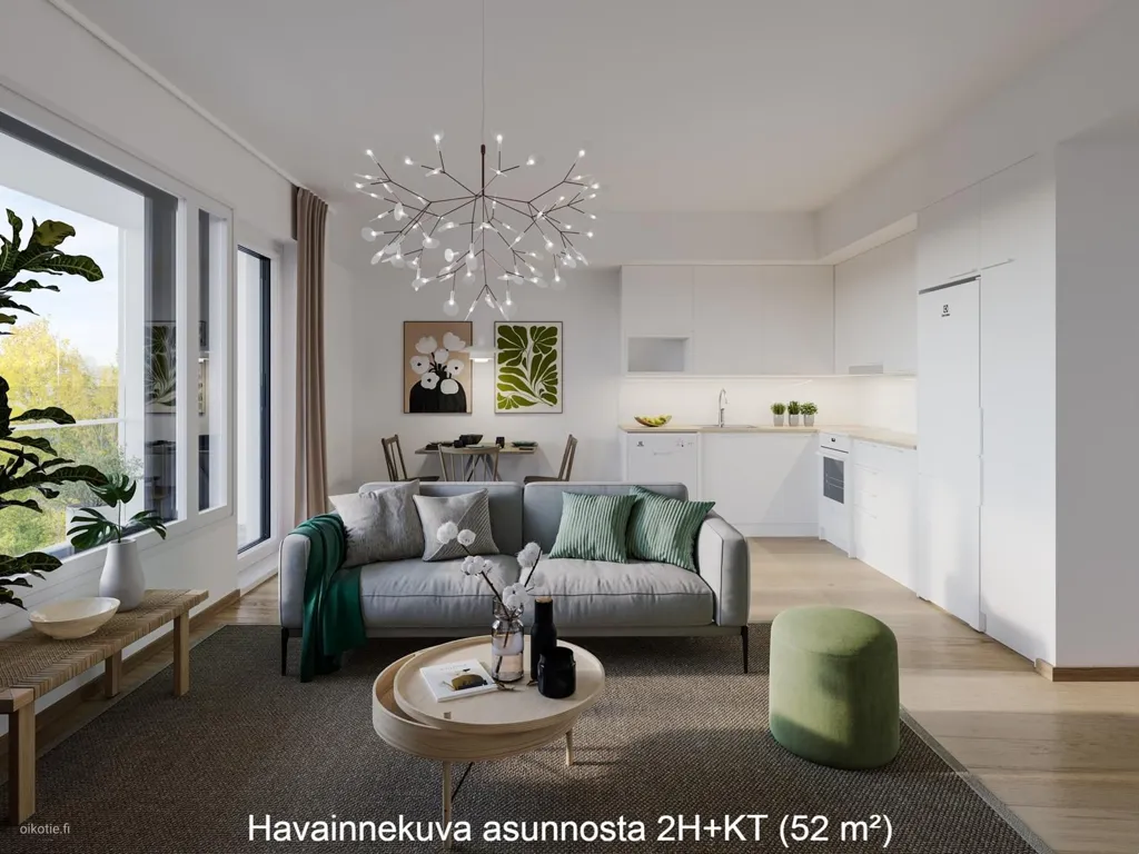Séjour - Corner Flat with Balcony in Pirkkala Centre
