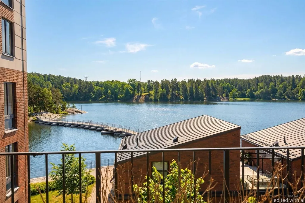 Balcone - Architectural Apartment with Waterfront in Tollare Kaj