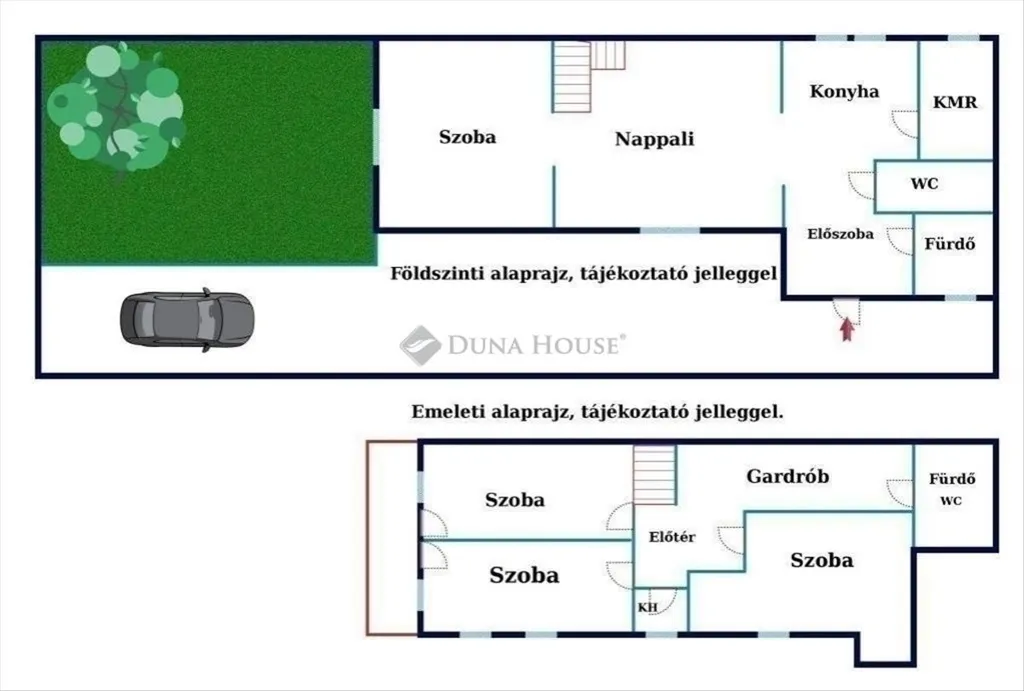 Plan - Renovated Twin House in Budapest 19th District