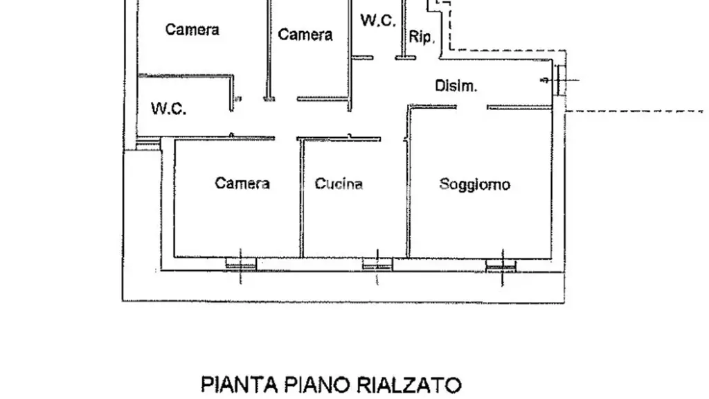 Plan - Spacious Apartment with Balcony in Pontestura