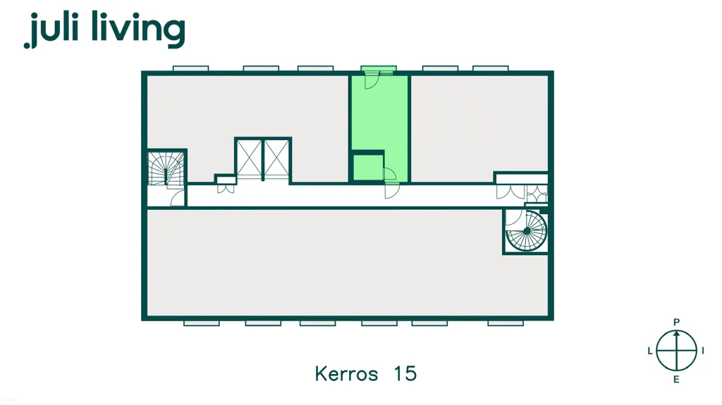 Floor Plan - Modern Flat with French Balcony in Malmi