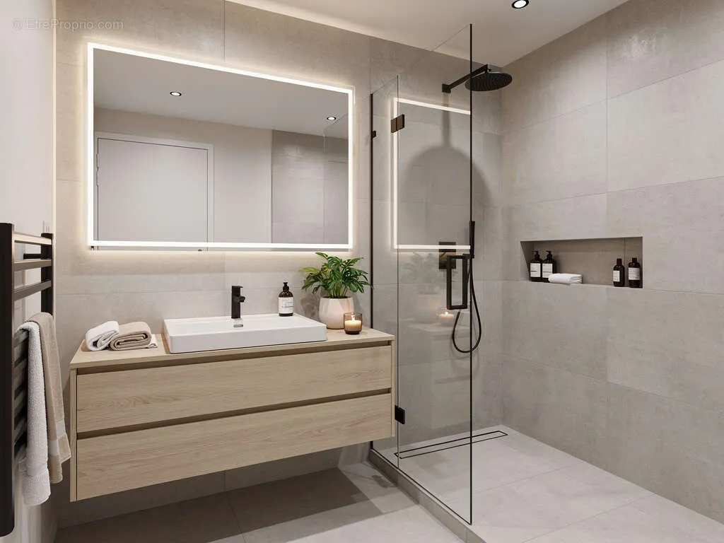 Salles de bain - Studio de Standing avec Ascenseur à Vanves