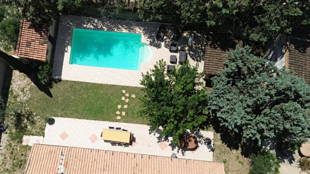 Vista aerea - Ground Floor Villa with Pool in Bédarrides