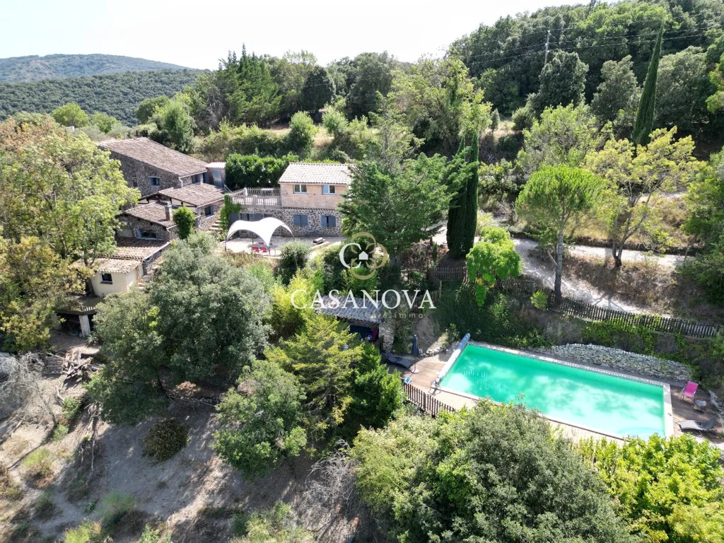 Õhuvaade - Character House with Panoramic View near Clermont-l'Hérault