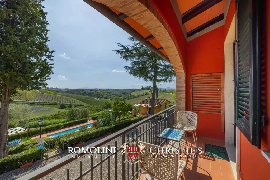 Terrasse - Villa with Pool and Vineyard in Certaldo, Tuscany