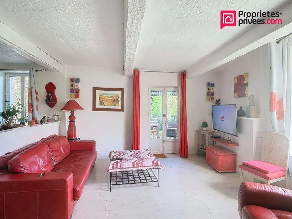 Living Room - Charming House with Terraces in Le Vigan