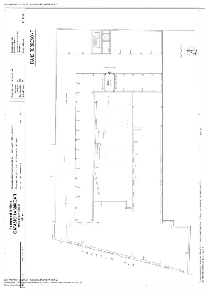 Floor Plan - Luxury Flat to be Restructured in Milan