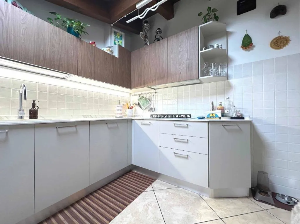 Cuisine - Attico with Balcony in Crespiatica