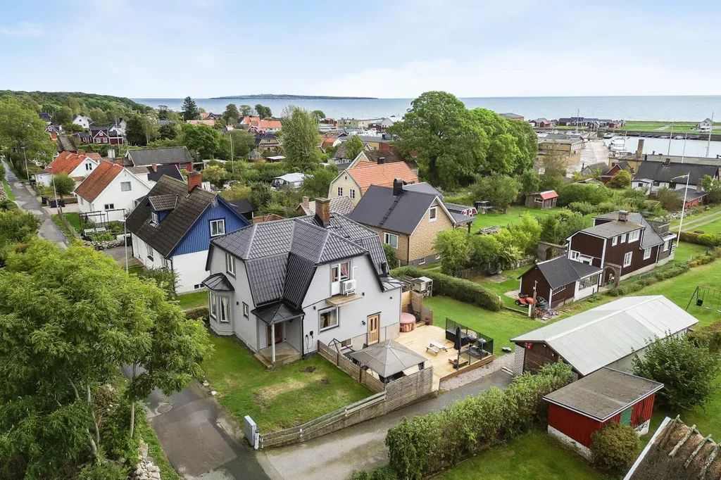 Vue aérienne - Villa with Harbour View in Nogersund