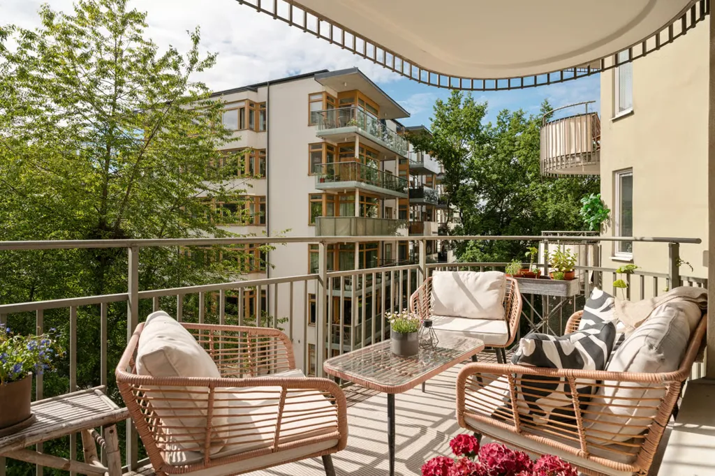 Balcone - Terraced House with Sea View in Lilla Essingen