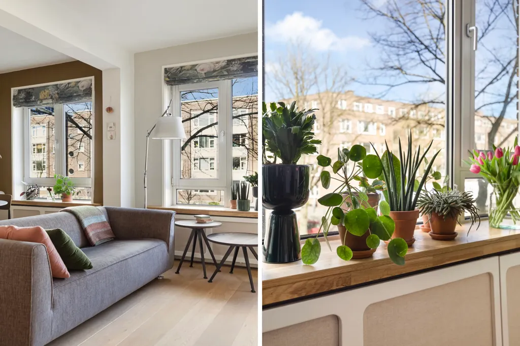 Séjour - 1940s Apartment with South-Facing Balcony in Blijdorp