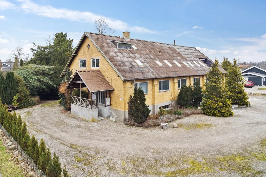 Vue aérienne - 1937 Villa with Garden in Vipperød