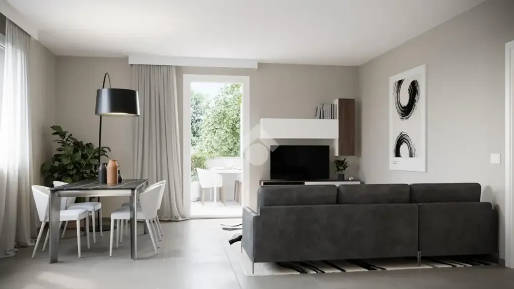 Séjour - Newly Built Apartment with Private Garden in Carpi