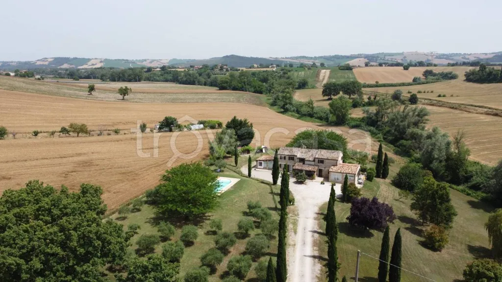 Vista aerea - Rustic Casale with Pool in San Costanzo