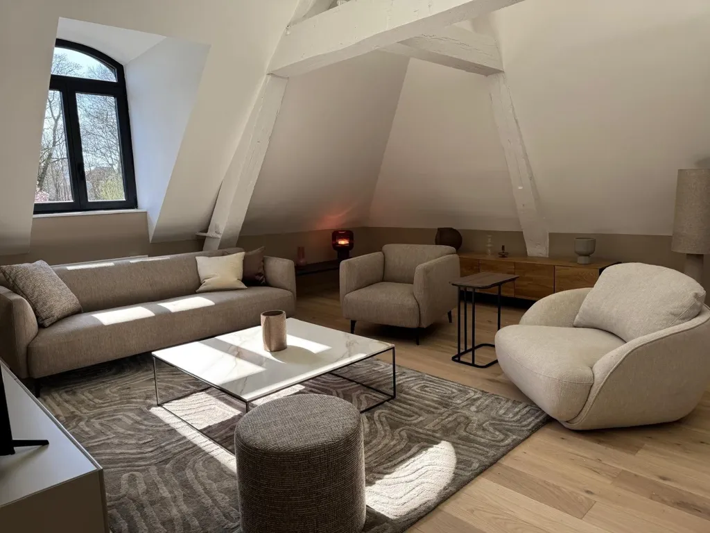 Séjour - Appartement Luxe Duplex à Lille avec Garage