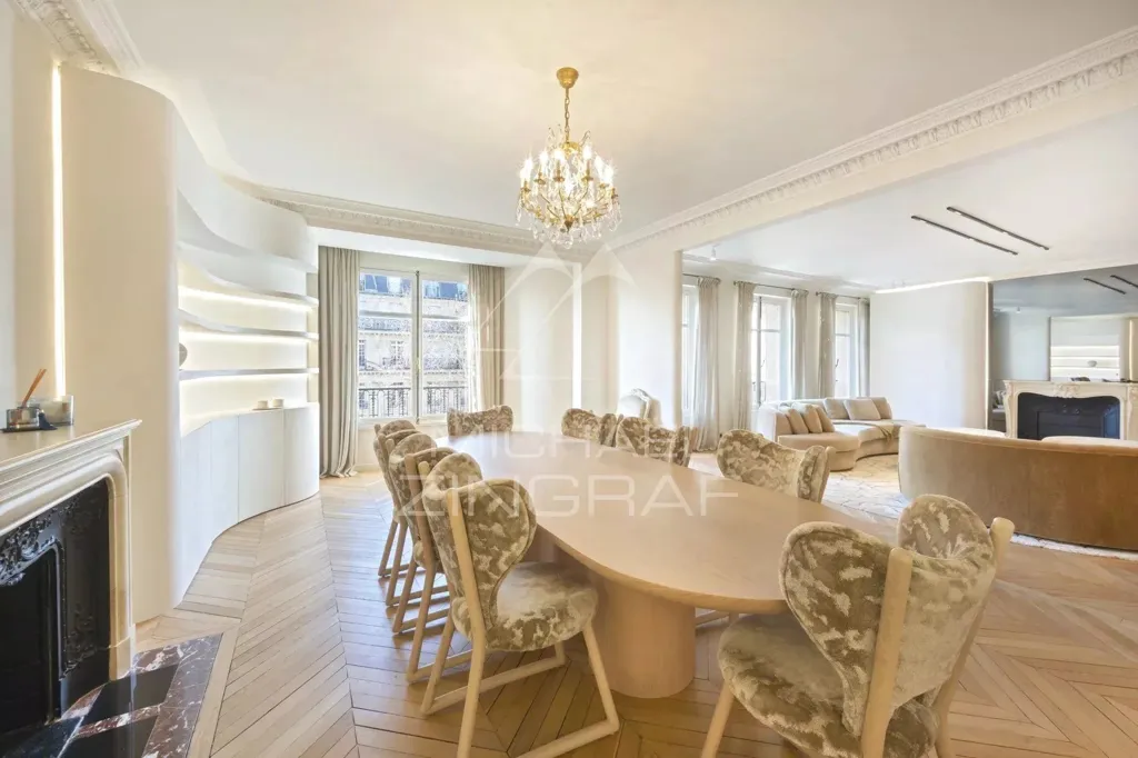 Söögituba - Luxury Apartment with Eiffel Tower View in Paris