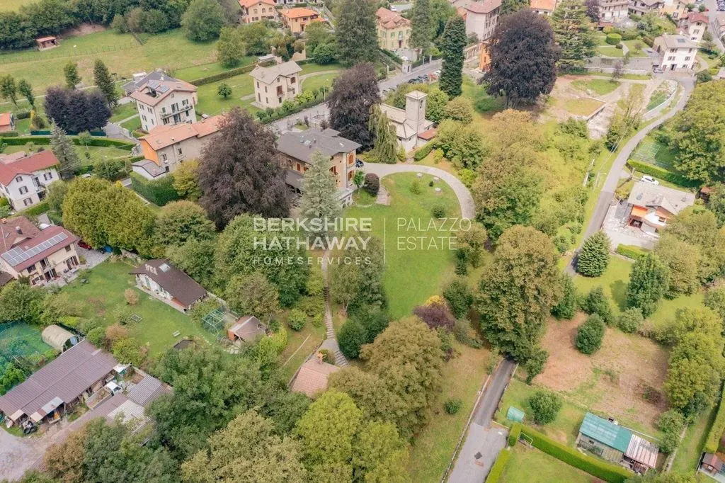 Vue aérienne - Liberty-Style Villa with Park in Valle Intelvi