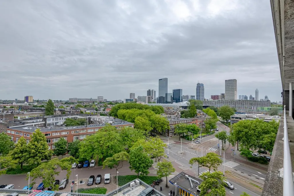 Balcony - 4-Bedroom Flat with Panoramic View in Rotterdam