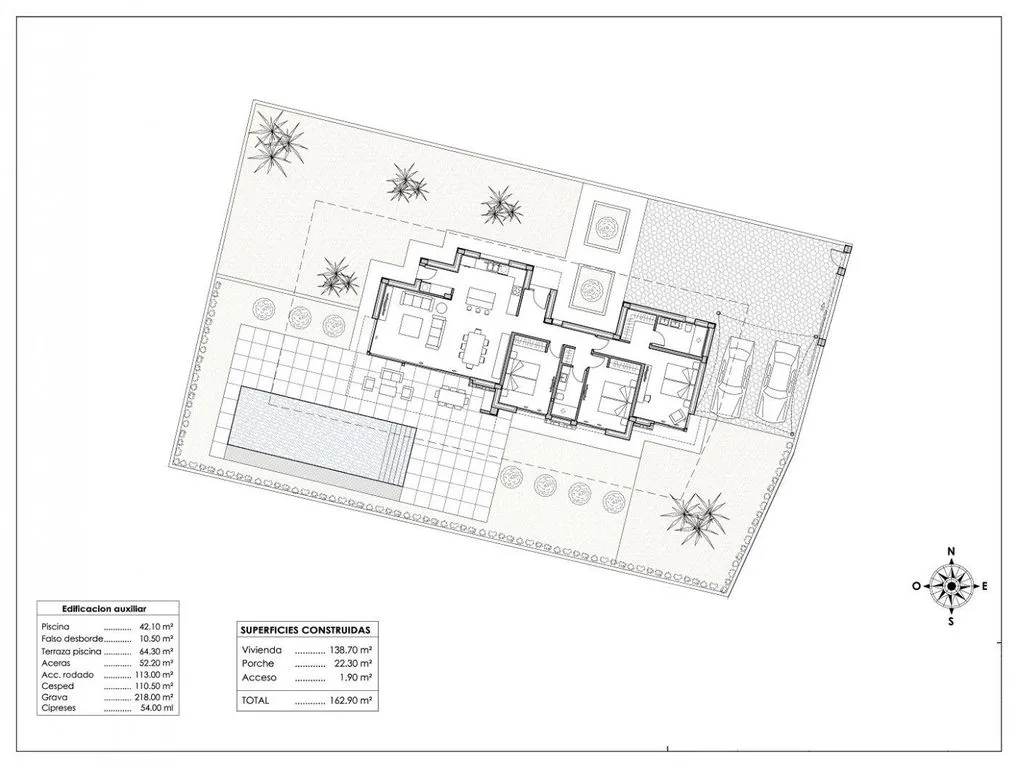 Plan - New Build Villa with Pool in Calpe, Valencia