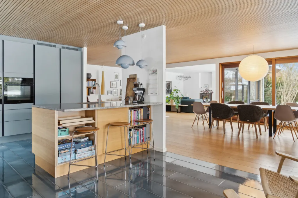 Kitchen - Modernised Johan Christensen Villa in Hareskovby