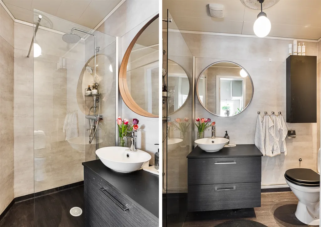 Bathrooms - Charming Older House with Garden in Ramvik