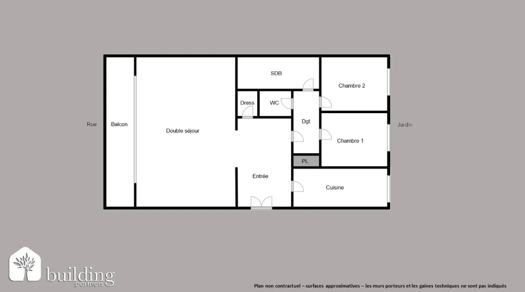 Planimetria - Apartment with Balcony in Pasteur
