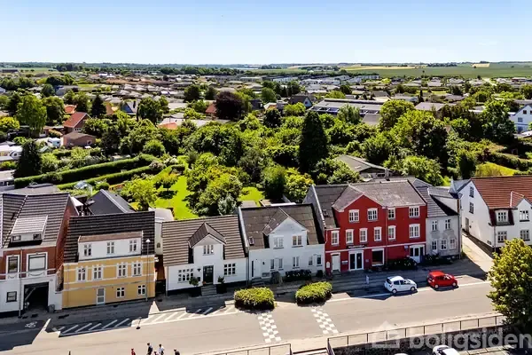 Vue aérienne - Apartment with Garden Access in Hørning