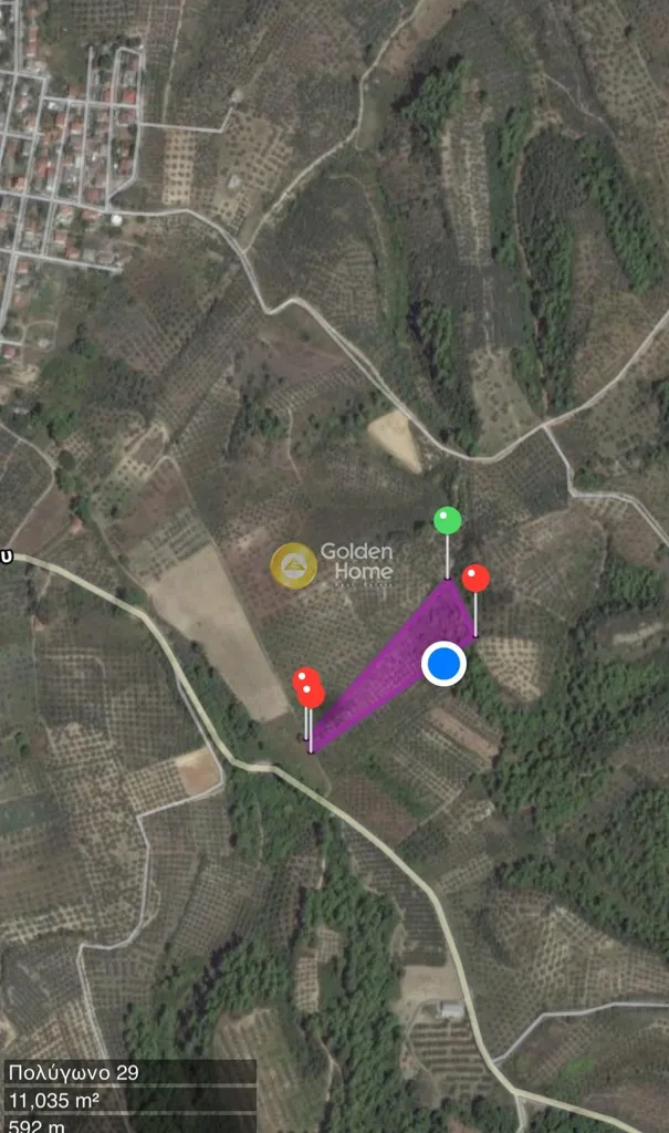 Õhuvaade - Agricultural Plot with Olive Trees in Avgoria