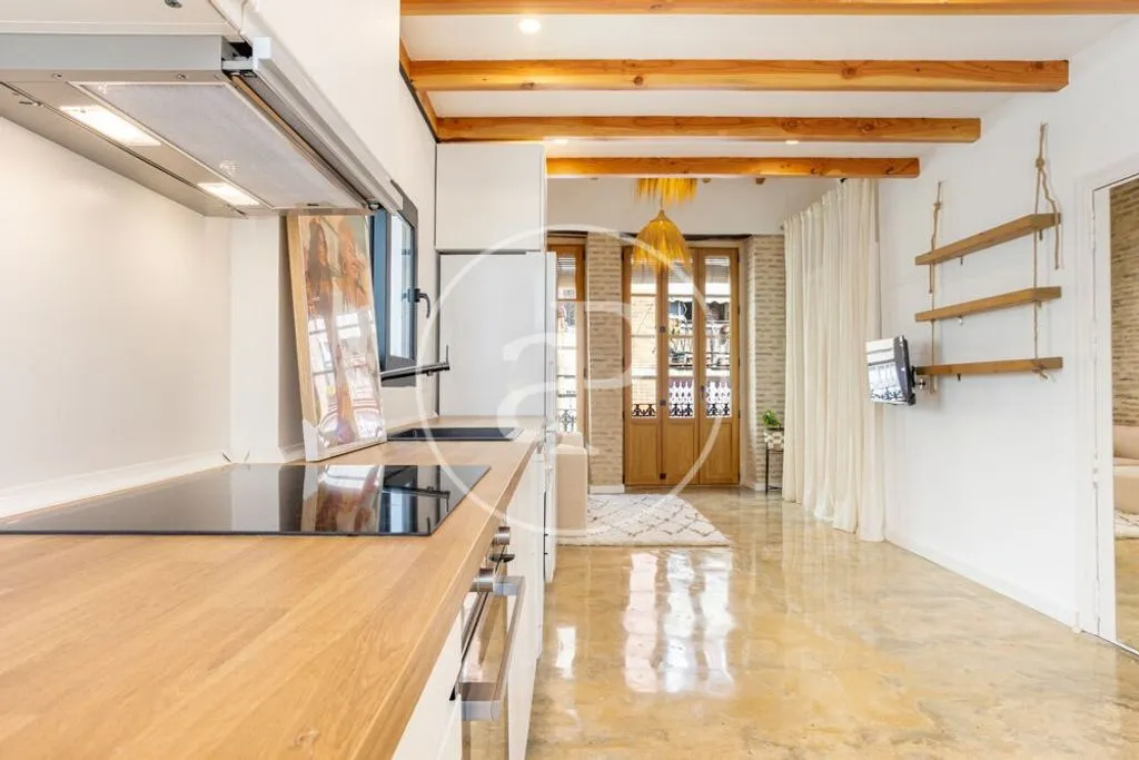 Kitchen - Duplex with Sea View in El Cabanyal-El Canyamelar