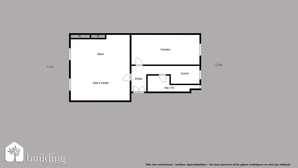 Plaan - 2-Bedroom Parisian Flat near Arc de Triomphe