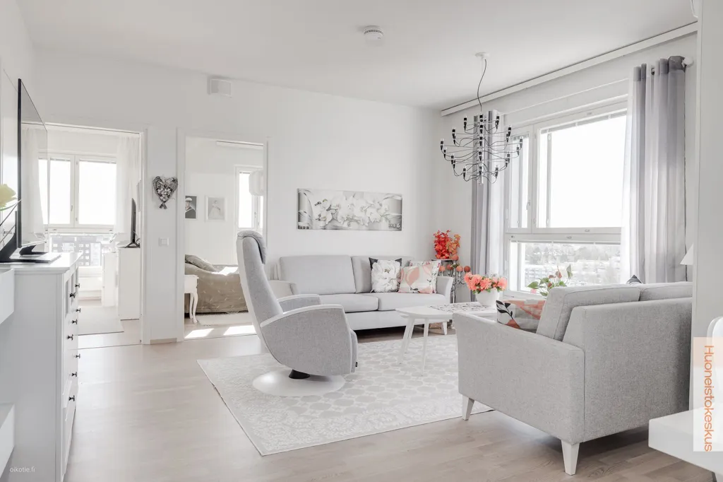 Séjour - Modern Apartment with Sea View in Oulu