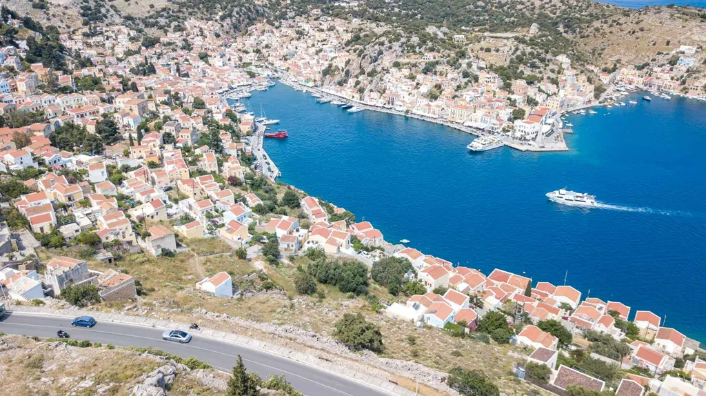 Aerial - Buildable Plot with Views in Symi