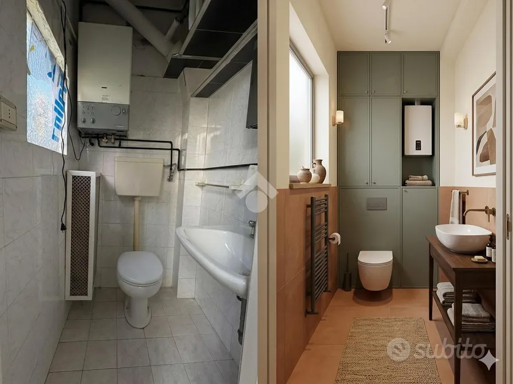 Salles de bain - Convertible Multilocale with Garden in Ancona