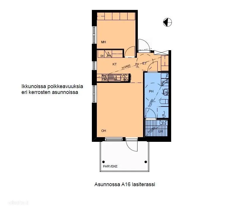 Appartement 2 pièces à FI