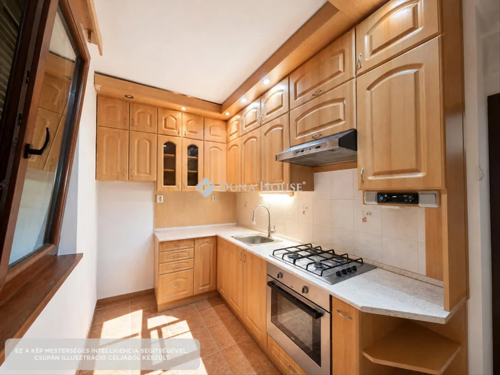 Cucina - Modernised Apartment with Balcony in Kecskemét
