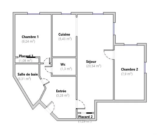 Plaan - Flat with Balconies in Feytiat