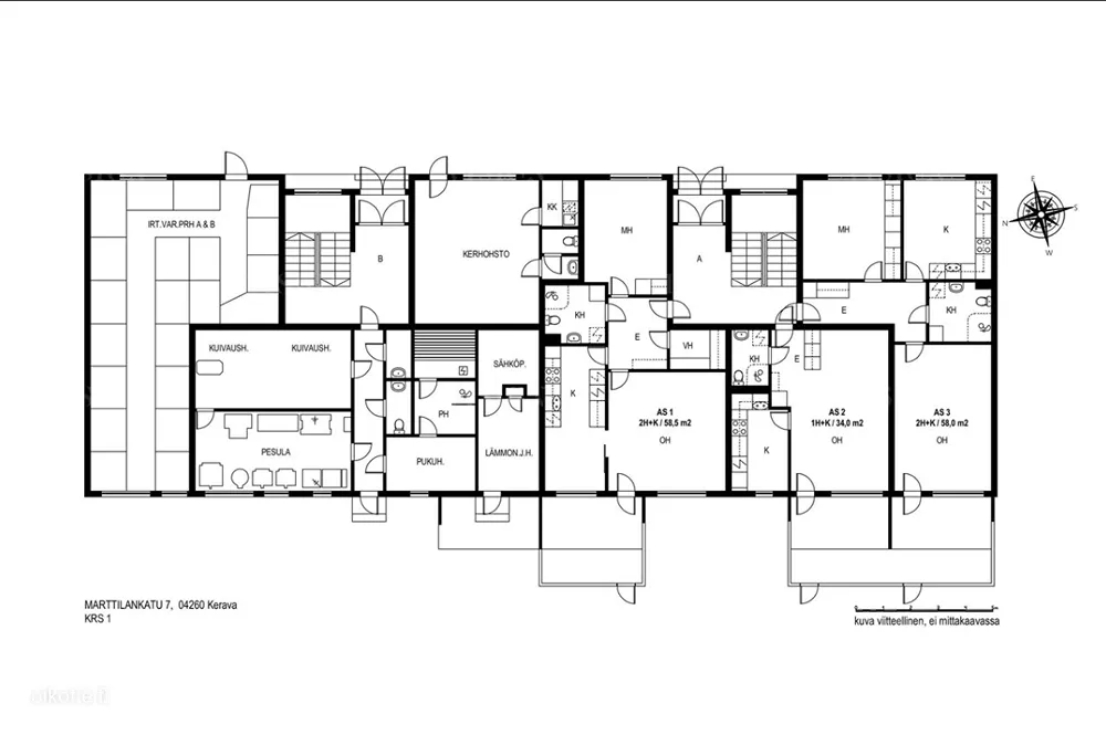 Plan - 2-Bedroom Apartment with Sauna in Savio, Kerava