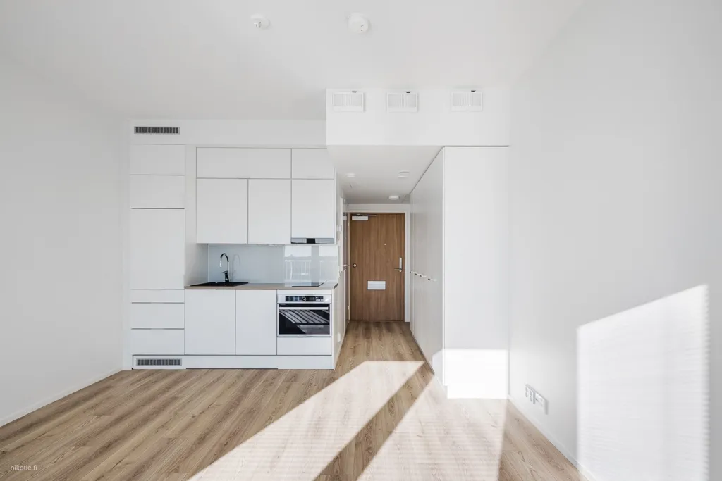 Kitchen - Modern Flat with French Balcony in Malmi