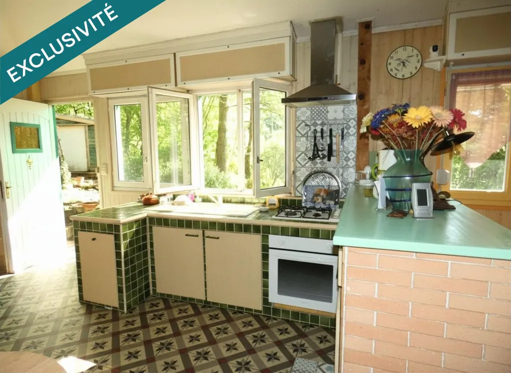 Cuisine - Maison Ossature Bois sur Terrain Arboré à Rieussec