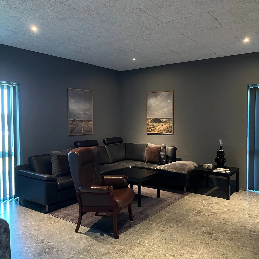 Living Room - Newly Built Villa with Large Terrace in Viborg