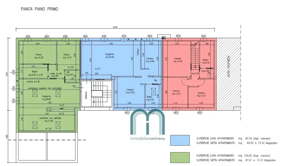 Plan - Contemporary Apartment with Solar Panels in Salzano
