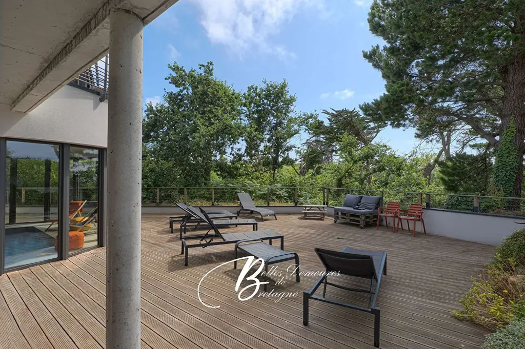 Terrasse - Villa d'Architecte avec Vue Mer à Trébeurden