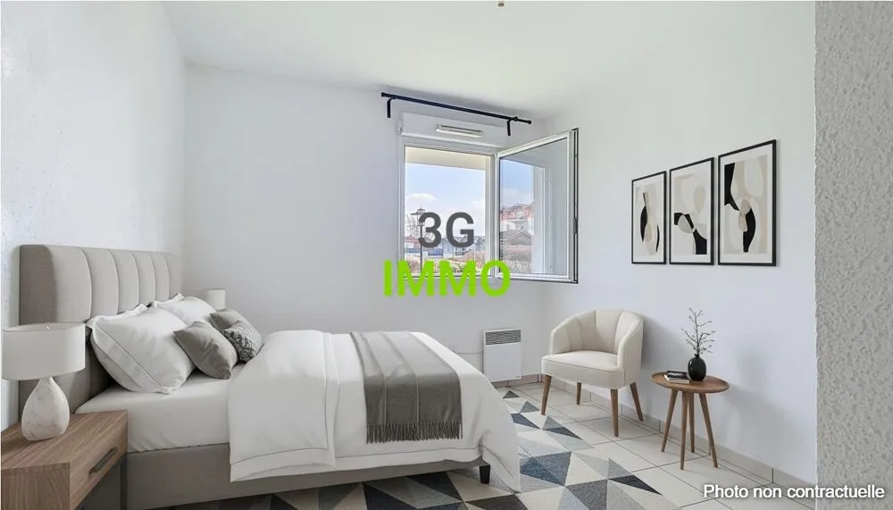 Chambres - Appartement T3 avec Piscine et Balcon à Nangy