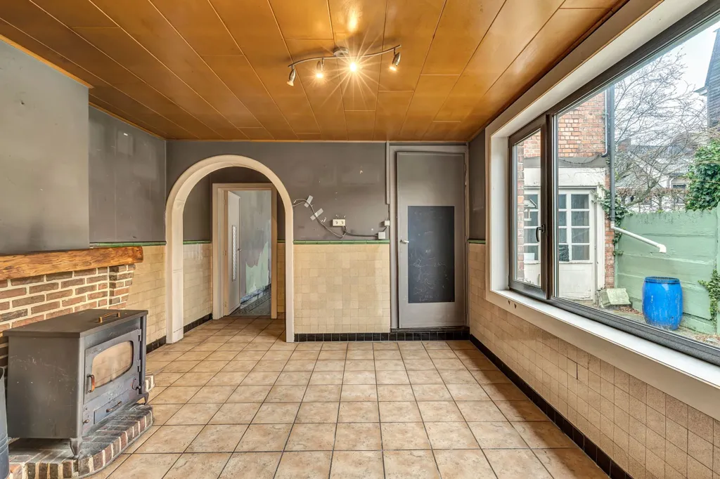 Séjour - Maison à Renover avec Atelier à Deinze