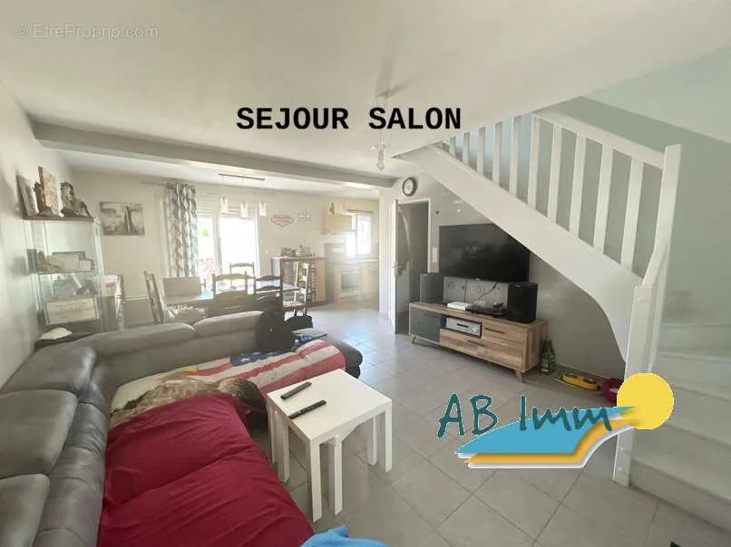 Séjour - Maison au Calme avec Jardin à Merlevenez