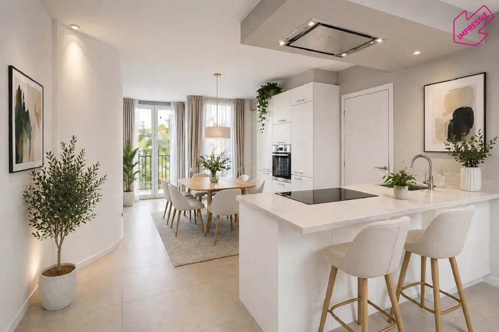 Köök - Modern Studio with Terrace in Boechout